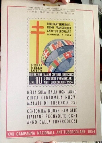 Cartoncino pubblicit 1954 - pubblicit.,