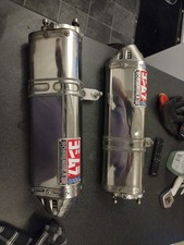 KAWASAKI ZX10R 2006 YOSHIMURA TRI OVALI SILENZIATORI DI SCARICO LATTINE 2007 06 07 GEN 2