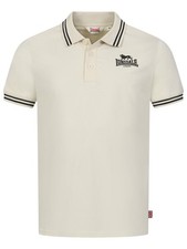 LONSDALE Polo Uomo "Rhodes" | Beige | Polo Shirt Tshirt Streetwear