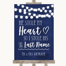 Stola luci acquerello blu navy