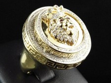 Anello uomo testa di leone
