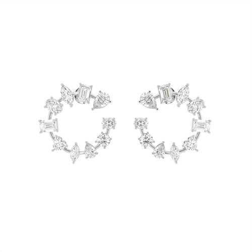 Orecchini oro bianco - orecchini,