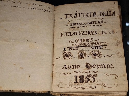Manoscritto antico trattato - antico.,