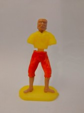 Rara statuina giocattolo Kinder Omniplast Robinson Crusoe montabile vintage anni 70 - per P