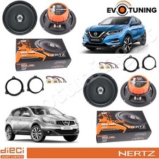 Kit 4 Casse Altoparlanti HERTZ DCX 165.3 Anteriori Posteriori per Nissan Qashqai