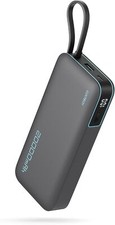 CUKTECH 45W 20000mAh Power Bank con Cavi Integrati, Ricarica Rapida Batteria Est