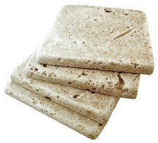 Piastrelle in travertino invecchiato in noce 4x4 backsplash pavimento parete (vendute per SF) bagno