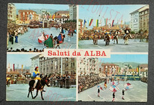 Cartolina Saluti da Alba - Palio degli Asini