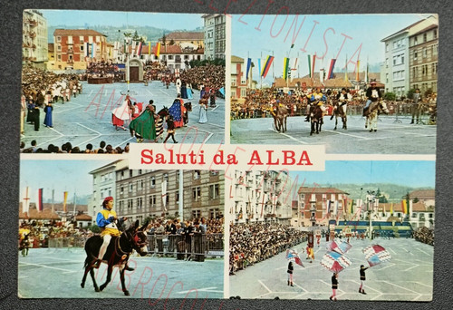 Cartolina saluti alba - saluti, da