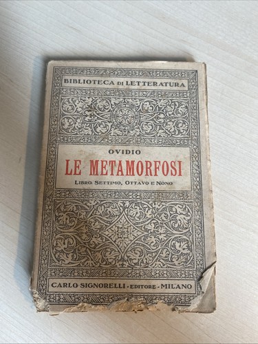 Ovidio metamorfosi libro - le,