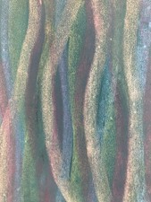 Pittura Tecnica Misto Guazzo Pastelli per Identificare 1973 Astratto