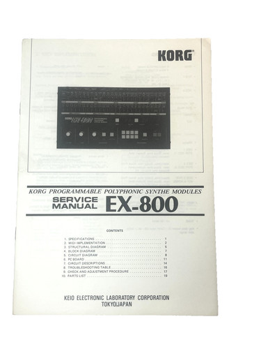Korg 800 sintetizzatore - ex-800,