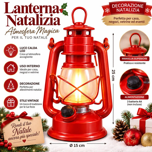 Lanterna natalizia vintage - natalizia,