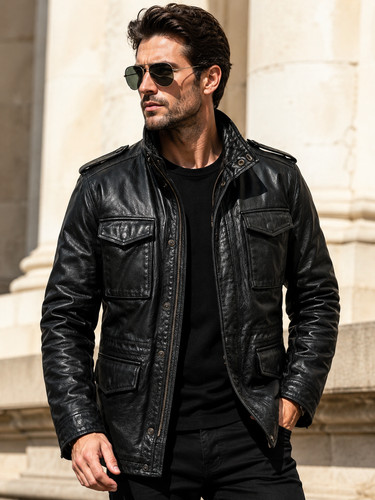 Men genuine lambskin - genuine,