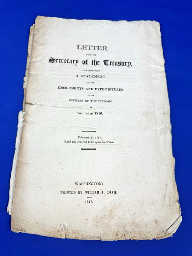 1817 segretario del - 1817, tesoro