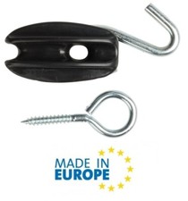 Isolatore di Testa Nero con Gancio ITALFROM Confezione 5/25 Pezzi per Recinzioni