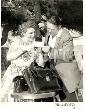 1954 GENOVA Festival Canzone Francese - Una Sœurs Étienne e Max MOREAU *Foto