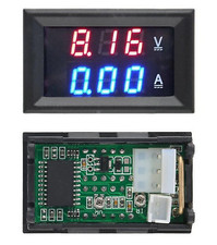 Voltmetro DC 100V 10A Voltmetro Amperometro Amp + LED rosso Amp doppio voltme...
