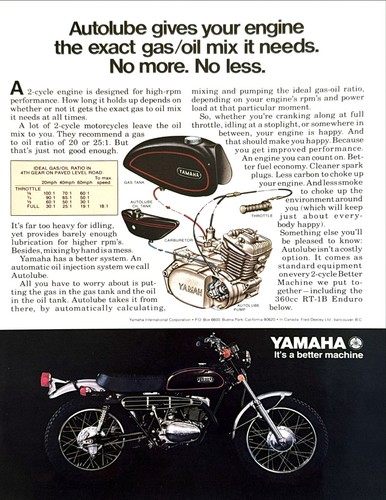 Yamaha foto moto 1971 - rt-1b,