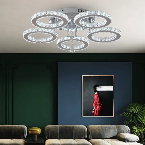 Lampadario con cristalli - , 5