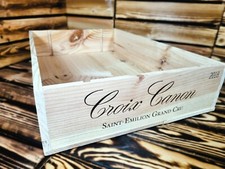 5x CASSA DA VINO IN VERO LEGNO