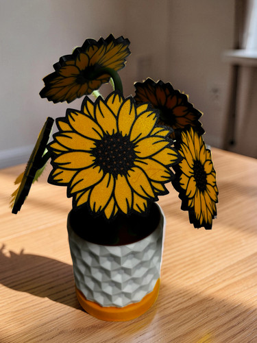 Set sottobicchieri girasole - sottobicchieri,
