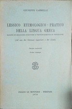 Lessico etimologico-pratico