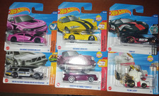 N° 6 PZ HOT WHEELS-FELINE LUCKY-FORD GT-PORSHE 911-DODGE VIPER+HELLCAT-VOLVO 240