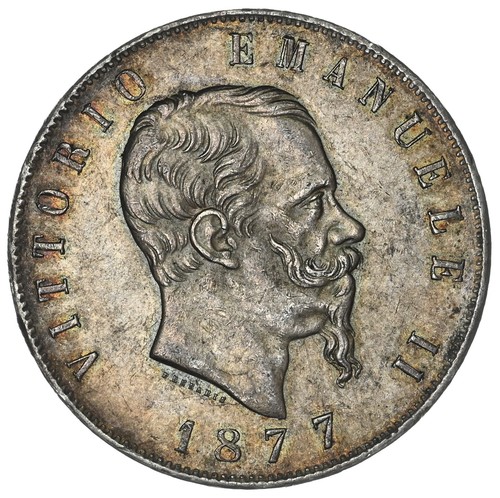 Italia lire 1877 argento - italia,