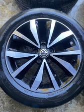 SET 4 CERCHI IN LEGA VOLKSWAGEN T-ROC R17 Con Gomme Al 80% Hannkook 215-55-17