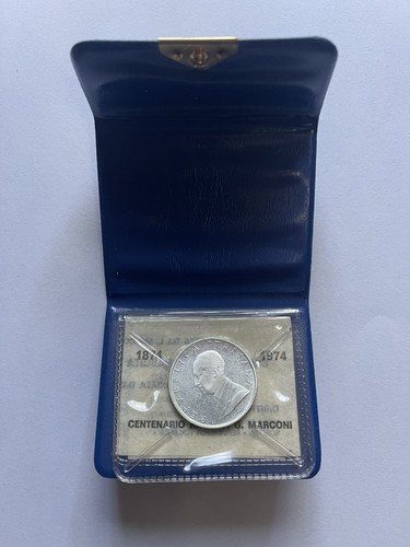Moneta argento 500 - 500, lire