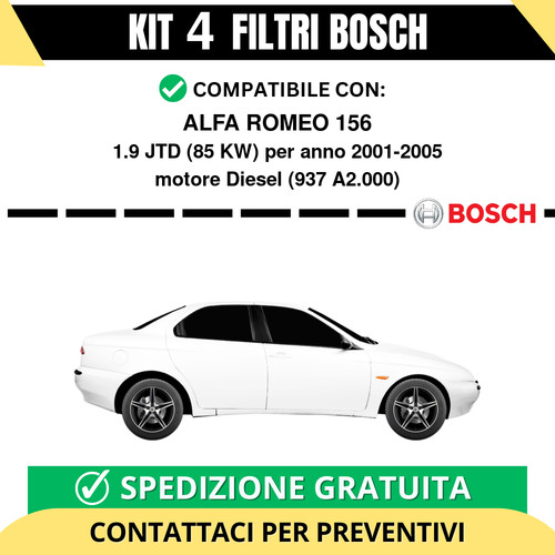 Kit bosch filtri tagliando - filtri,