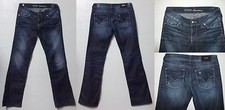 JEANS  GUESS PREMIUM VITA BASSA BLU CUCITURE ARGENTO  DENIM VEDI MISURE 38 - 40