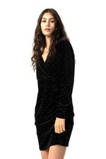 Abito manica lunga in velluto