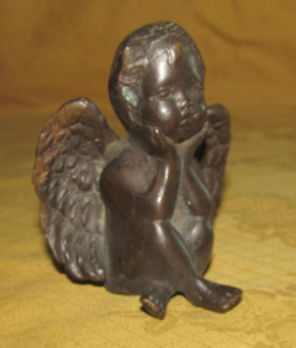 Antico bronzo angelo - antico,
