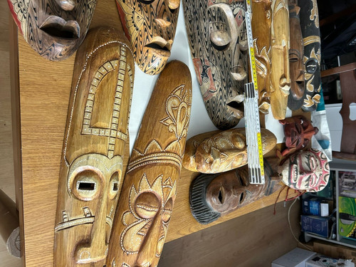 Maschere legno africane - di,