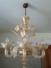 Lampadario in vetro di Murano