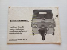 Innocenti Lambro 500 ML 1969 (varianti 550 V-550 M) catalogo ricambi originale
