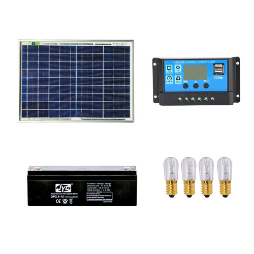 Kit votivo pannello solare 10w - kit,