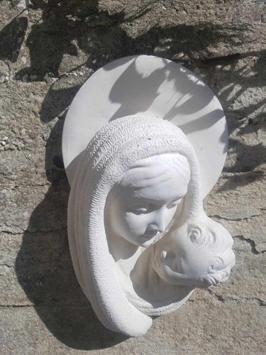Bassorilievo sacro madonna con - bassorilievo,