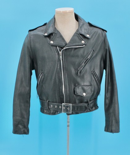 Giacca moto uomo vintage pelle