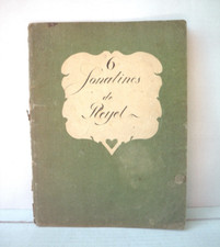 Rara partitura Ignaz Pleyel XVIII secolo 6 sonatine violino e pianoforte op 48 RISM P 442