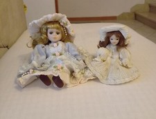 Bambole Porcellana Cm.15 E Cm.11 