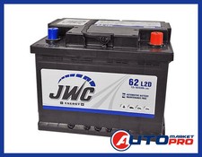 BATTERIA PER AUTO CON GARANZIA 2 ANNI JWC 12 V 62 AH AMPERE 540 EN  242x175x190 