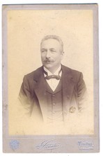 ANTICA FOTO RITRATTO  SIGBORE CON BAFFI - TORINO - PRIMI'900