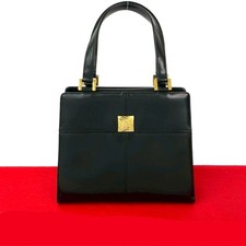 Borsa a mano Yves Saint Laurent in pelle nera chiusura magnetica vintage...