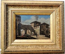 Dipinto olio su tela  "Milano