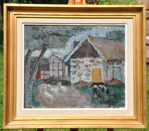 Bertil wahlberg olio - bertil, legno