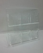 Espositore Contenitore da banco con base a L 6 tasche