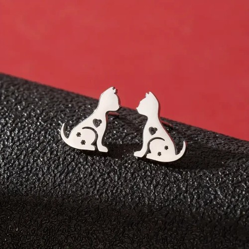 Orecchini gatto donna - ,